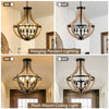 Rustic Farmhouse Wood Chandelier
