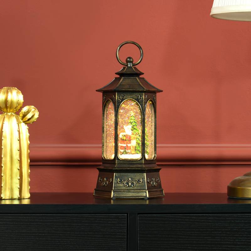 Festive Glow Snow Globe Lantern
