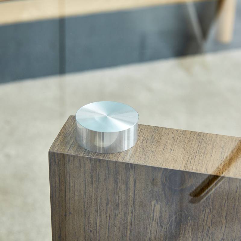 Chic Glass & Wood Coffee Table