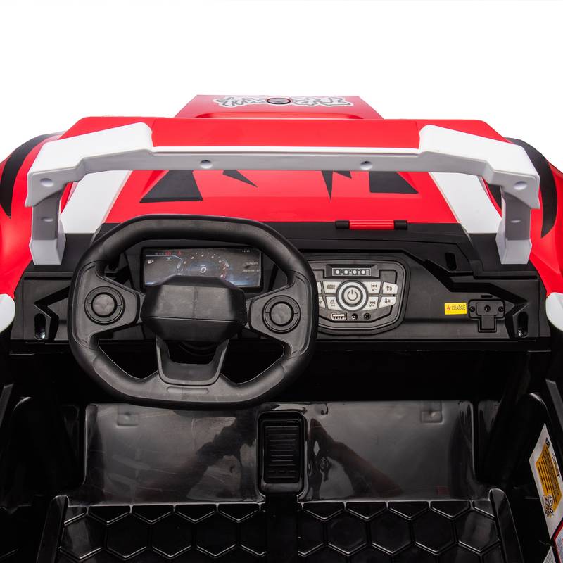 Ride-On Police Car for Kids with Parental Control and Fun Features