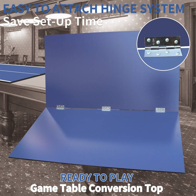Blue Foldable Ping Pong Table Top for Indoor Fun