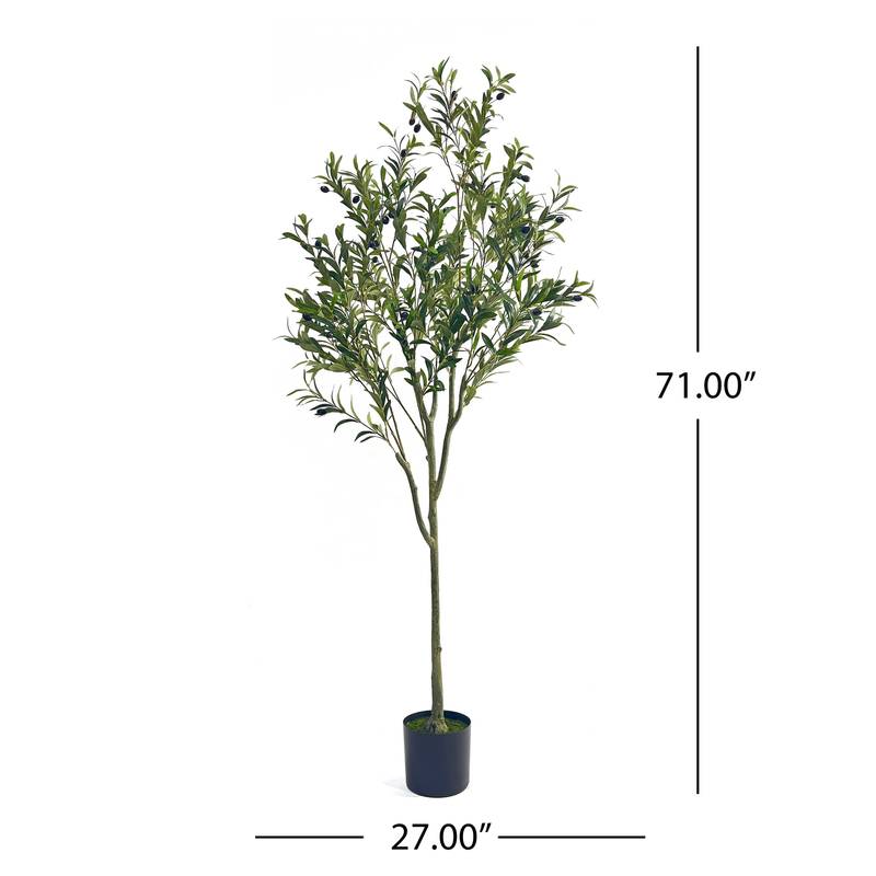 Lifelike Olive Tree Décor