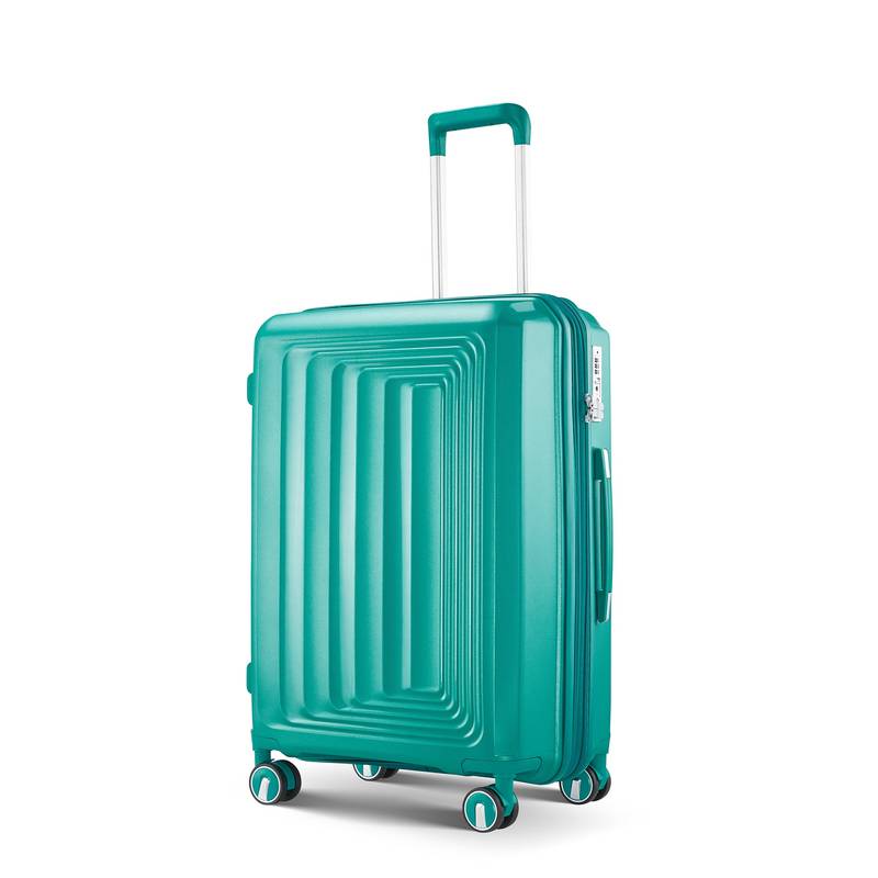 TravelMate Flex Set: Stylish Hard Shell Luggage with Spinner Wheels