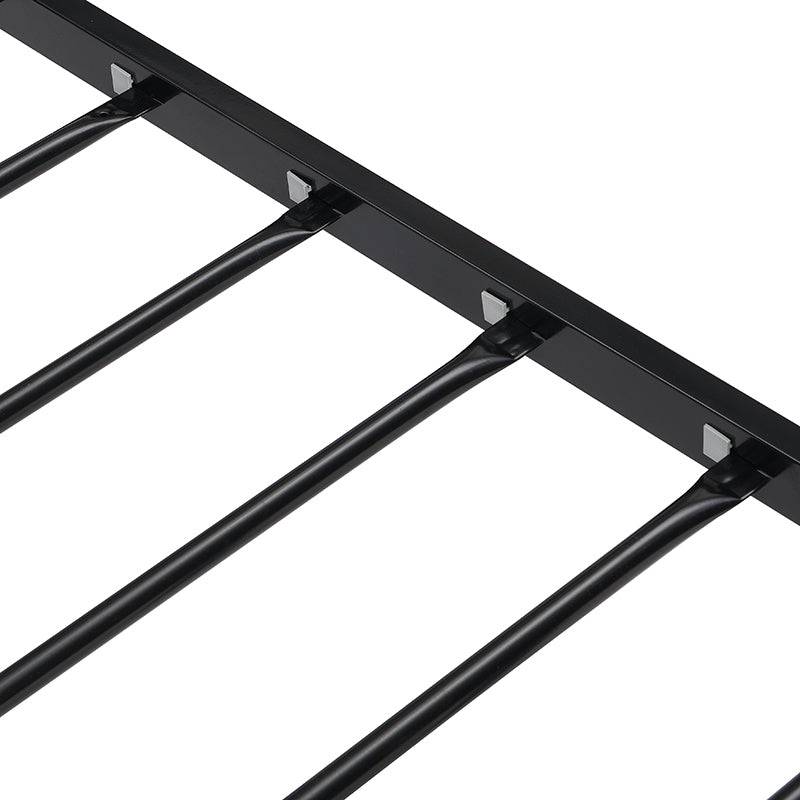 Sleek Black Twin Metal Bed Frame