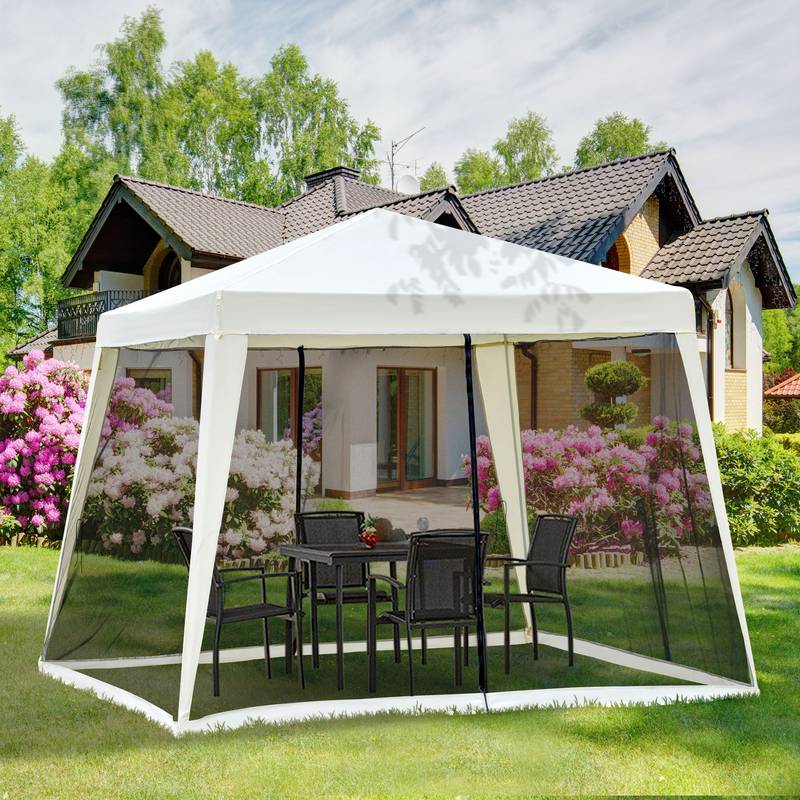 Cozy Shade Canopy Tent with Mesh Walls
