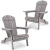 Cedar Folding Adirondack Lounge Chairs - Set of Two
