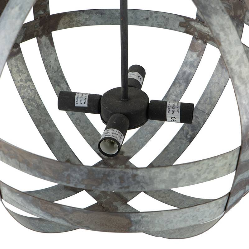 Chic Galvanized Chandelier for Home Elegance
