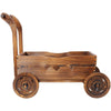 Rolling Wooden Garden Cart