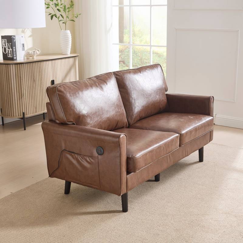 Cozy USB Loveseat Sofa