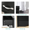 Sleek Black 5-Tier Dresser - Stylish Storage for Any Room