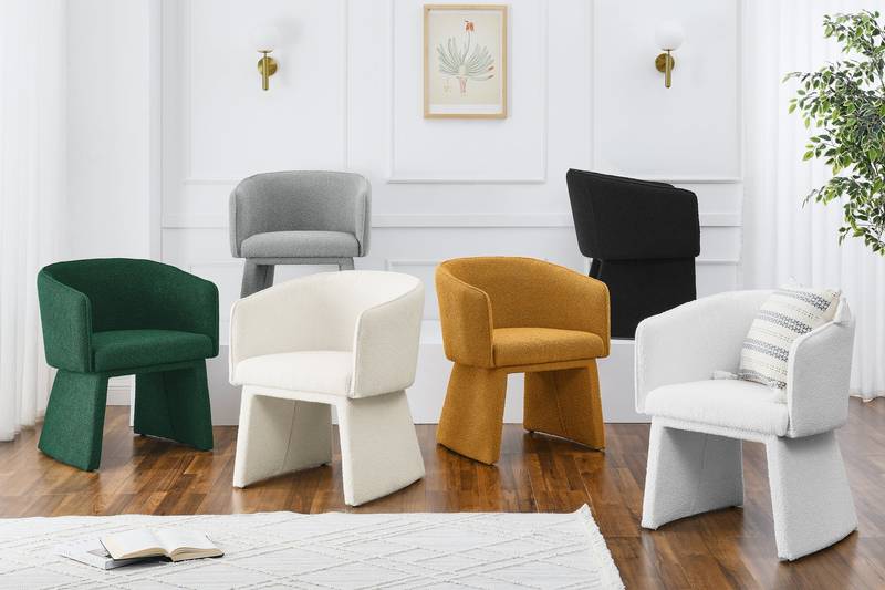 Chic White Lounge Chair