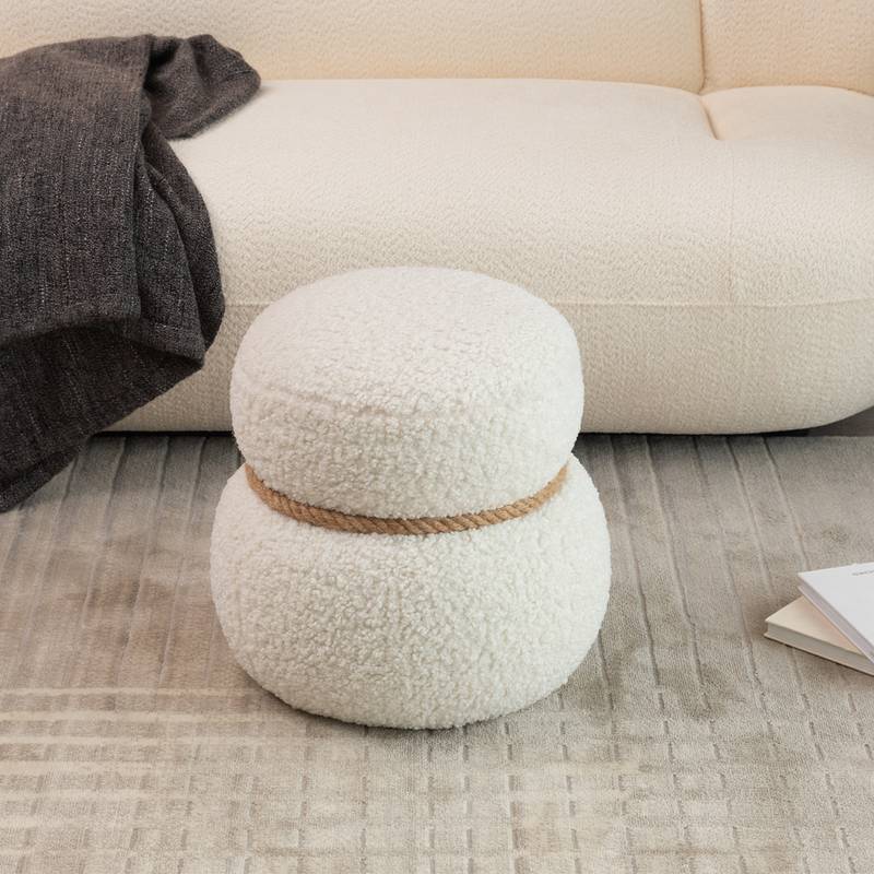 Snowman Plush Stool - Playful & Cute Seating for Any Space