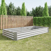 Silver Metal Raised Garden Bed Kit