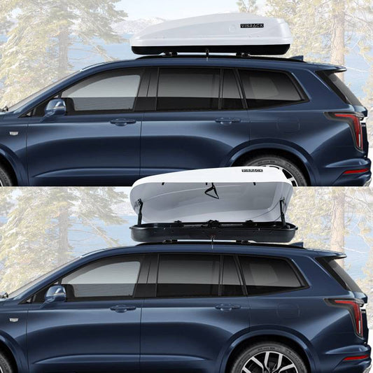 VISRACK Secure Roof Cargo Box - Tool-Free Installation, Spacious & Sturdy
