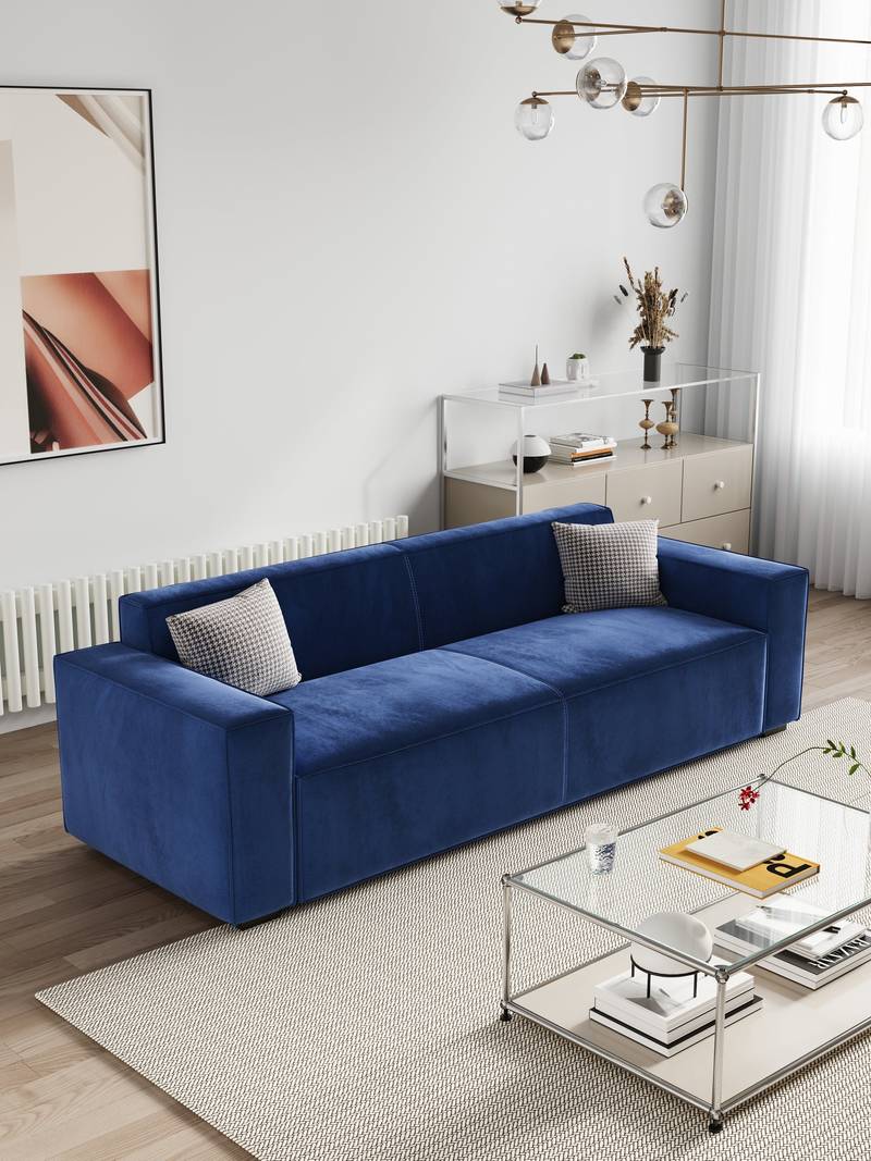Cozy Cloud Sofa - Chic 3-Seater for Your Living Room