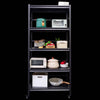 Sturdy Rolling 5-Tier Metal Shelving Unit - Perfect for Kitchen & Garage
