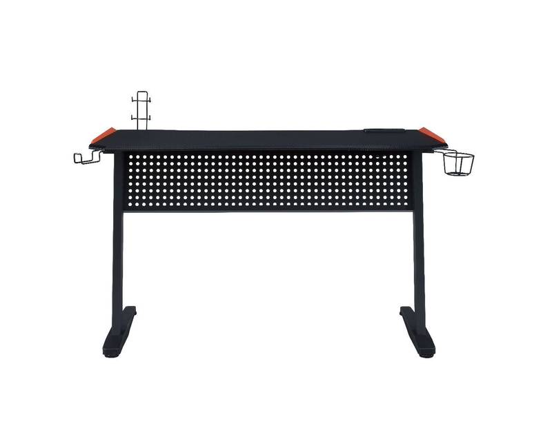 ACME Dragon Gaming Table with USB Hub - Black & Red