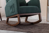 Stylish Emerald Rocking Glider Chair