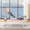 Pink Foldable Pilates Reformer for Home and Studio