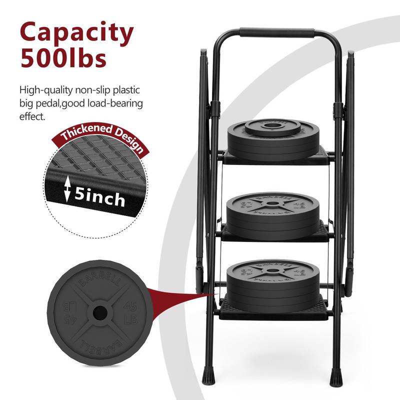 Safe & Sturdy Folding Step Stool