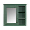 Sleek Mirror Medicine Cabinet with Open Shelves