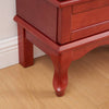 Illuminated Cherry Wine Display Cabinet