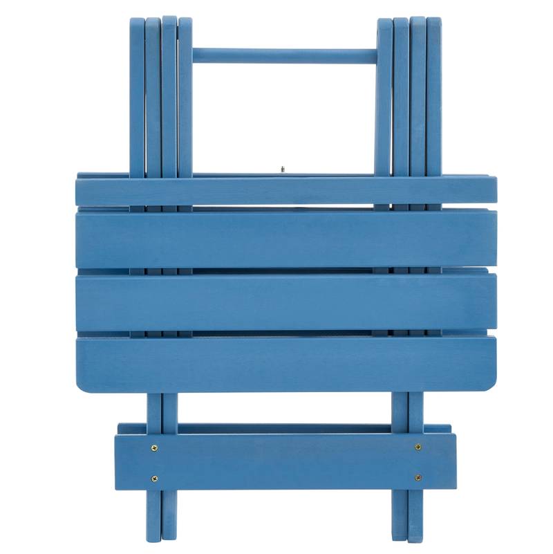 Cozy Blue Folding Patio Table