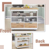 Versatile Rolling Kitchen Island with Storage and Wine Rack