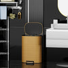 Soft Close Step Trash Can - Stainless Steel Elegance