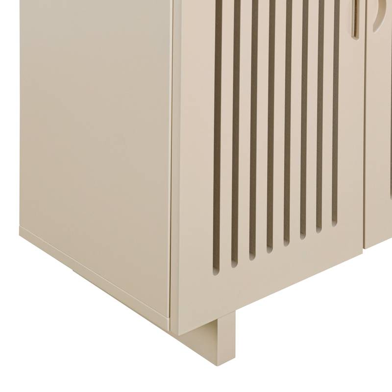 TREXM Chic Sideboard with Smart Storage and Stylish Hollow Doors