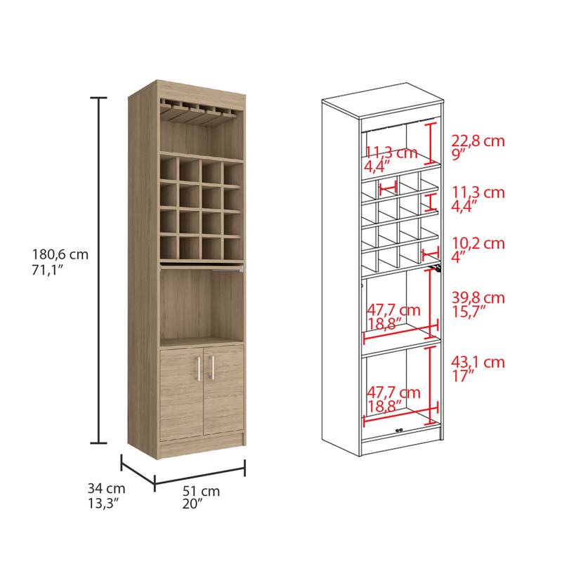 Kava Delight Wine Cabinet
