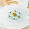 Gold Touch Rotating Glass Tray