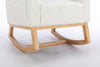 Cozy Ivory Teddy Rocking Chair