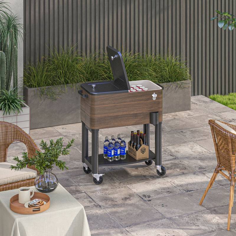 Chill & Grill Patio Cooler Cart