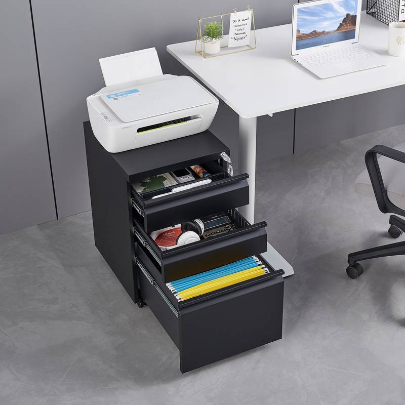 Locking Rolling File Cabinet – Secure & Mobile Storage Solution for Your Office