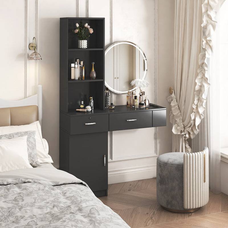 Sleek Storage Hair Desk