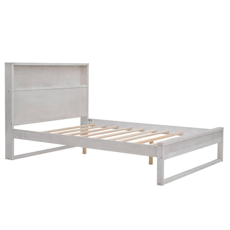 Chic Storage Platform Bed with USB & Sockets
