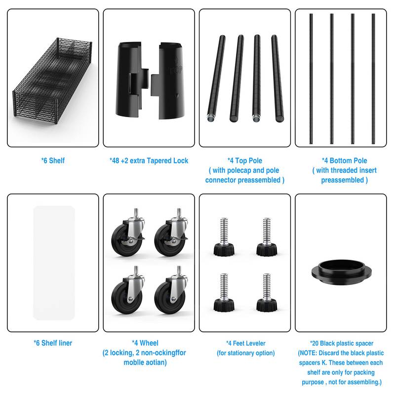 Rolling Heavy-Duty Storage Shelves