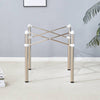 Compact Silver Folding Table Frame