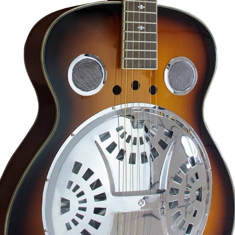 Easy Play Resonator Guitar with Built-In Pickup