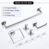 Stylish Stainless Steel Towel Bar Set