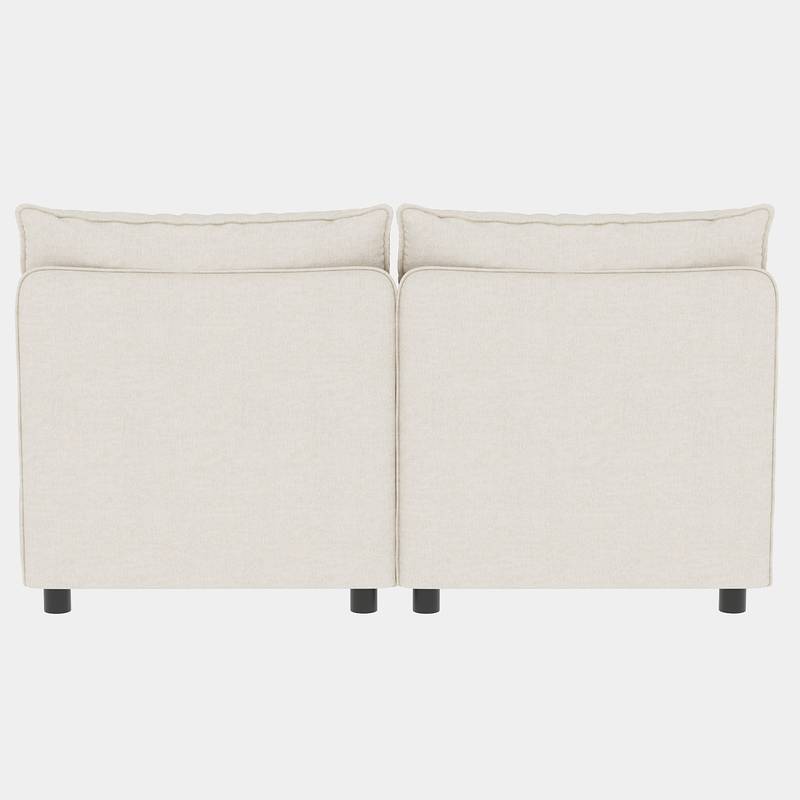 Cozy Mid-Century Loveseat with Hidden Storage