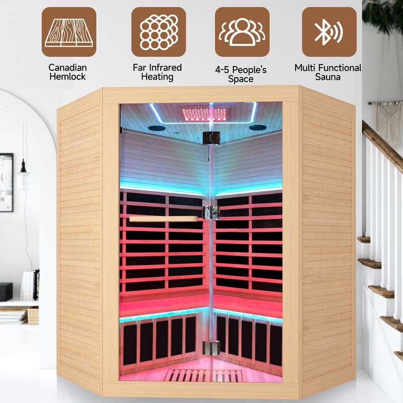 Canadian Hemlock Double Sauna Retreat