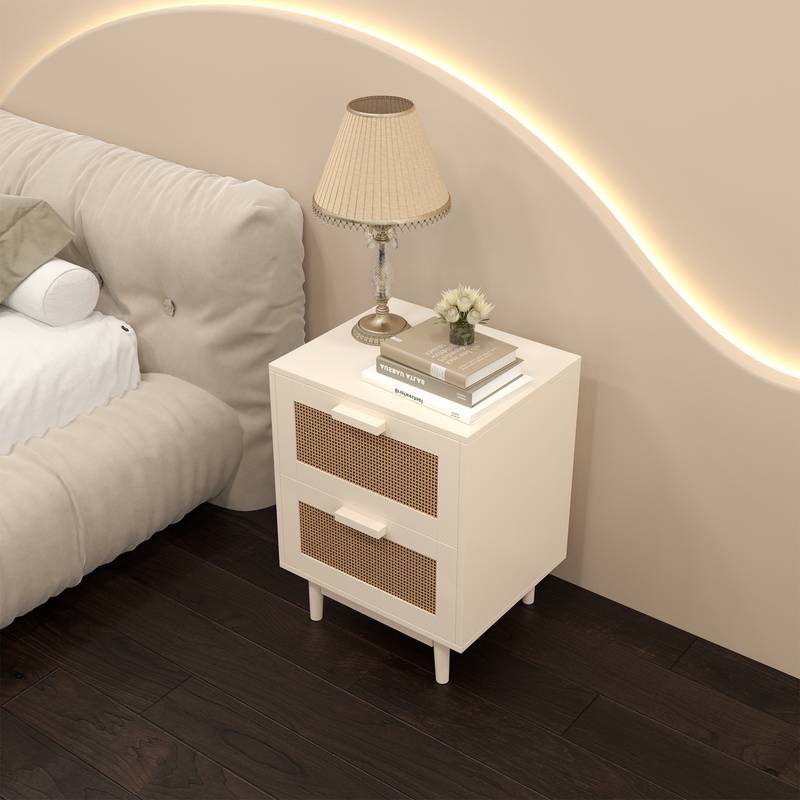 Rattan Charm Nightstand