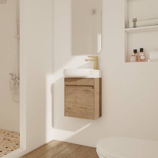 Compact Soft Close Bathroom Vanity with Sink