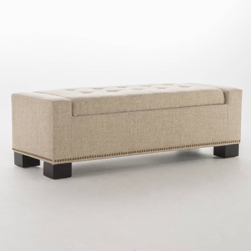 Chic Studded Storage Ottoman