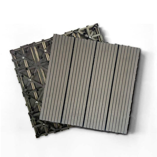 Easy Care Composite Deck Tiles – Dark Grey Outdoor Flooring Solution