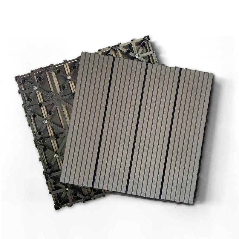 Easy Care Composite Deck Tiles – Dark Grey Outdoor Flooring Solution