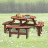 Spacious Wooden Picnic Table for Outdoor Fun
