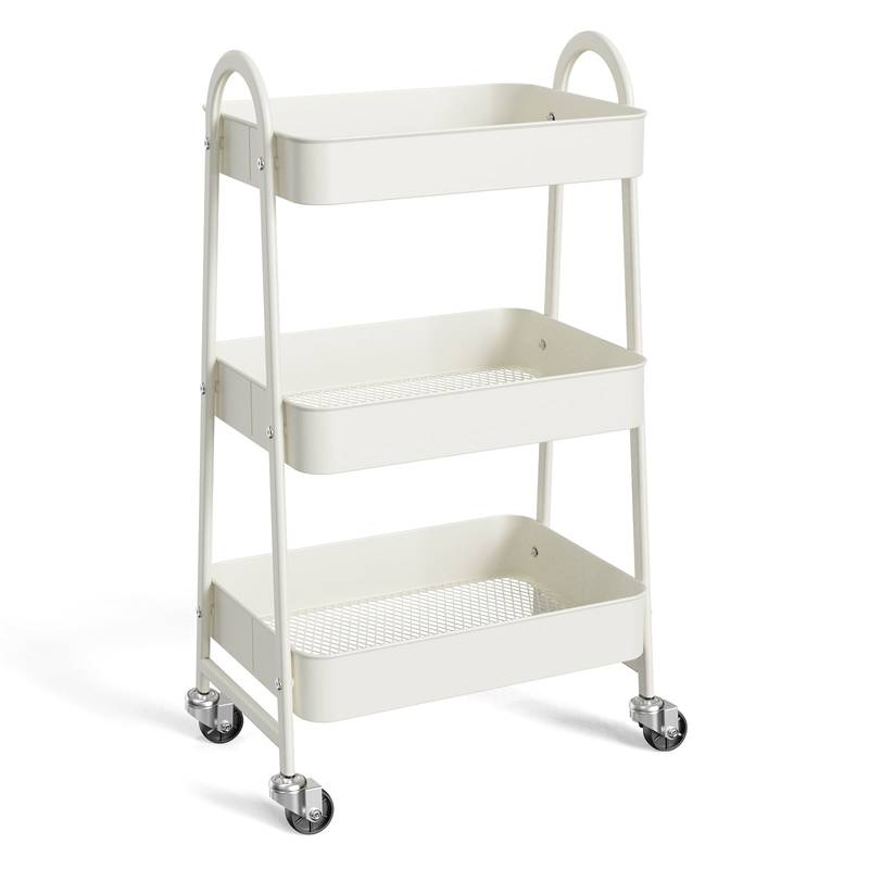 Versatile Rolling Cart: Your Go-To Metal Organizer for Home and Office